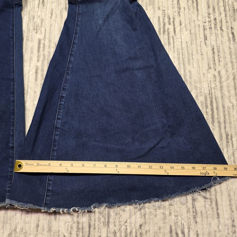Free People Just Float On Jeans Women's 28 Blue Denim Flare Bellbottom High Rise - Picture 8 of 9